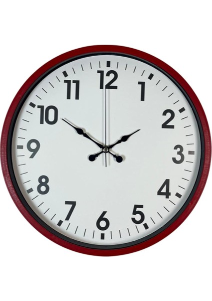 Zentime 36 cm Kırmızı Dekoratif Duvar Saati fiyatları