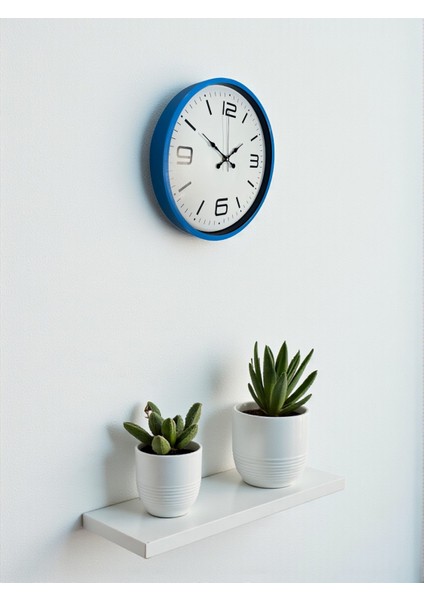 Zentime 36 cm Mavi Dekoratid Duvar Saati modelleri