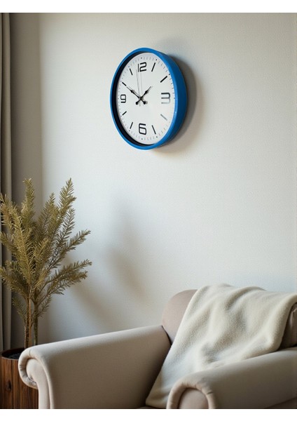 Zentime 36 cm Mavi Dekoratid Duvar Saati fırsatları