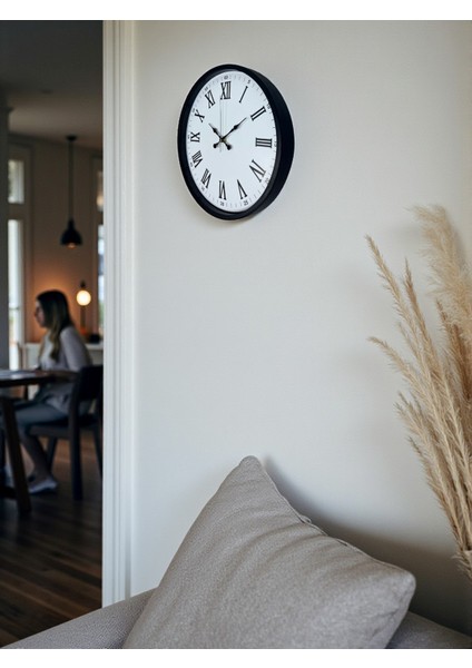Zentime 36 cm Siyah Dekoratif Duvar Saati fırsatları