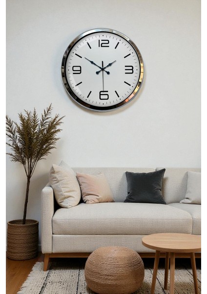 Zentime 40 cm Krom Elegance Duvar Saati