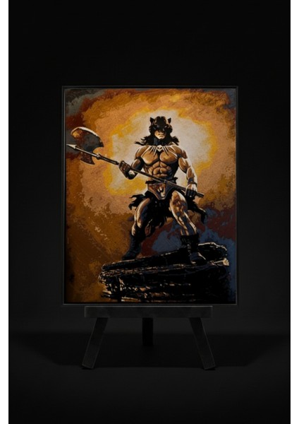 Darkwolf - Fire And Ice Kabartmalı Tablo