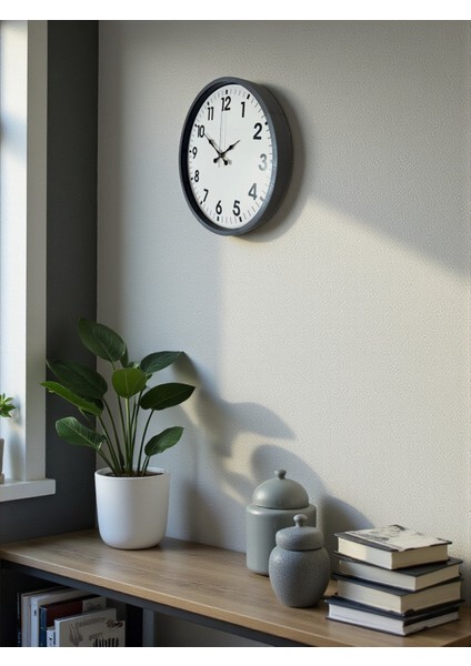 Zentime 36 cm Gri Dekoratif Duvar Saati fırsatları
