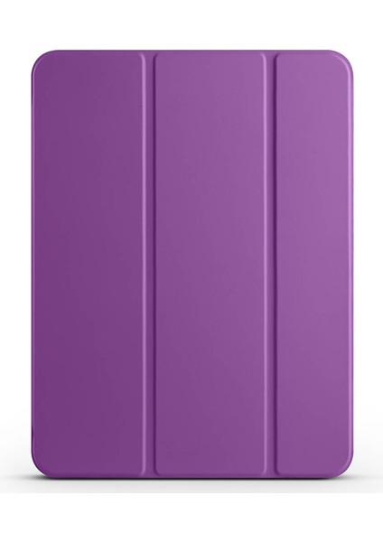 iPad Pro 11 2025 M5 Zore Smart Cover Kalem Bölmeli Standlı 1-1 Kılıf - Mor