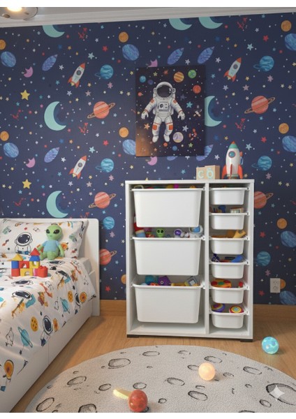 9 Çekmeceli Çok Amaçlı Oyuncak Dolabı ve Saklama Ünitesi – Çocuk Odası Düzenleyici Etiket Hediyeli
