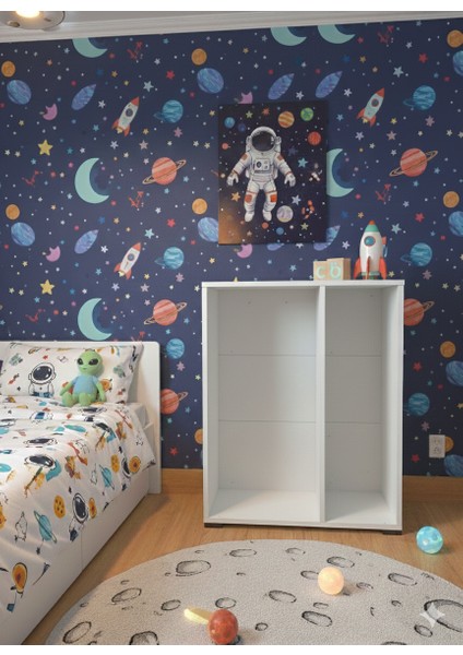 9 Çekmeceli Çok Amaçlı Oyuncak Dolabı ve Saklama Ünitesi – Çocuk Odası Düzenleyici Etiket Hediyeli