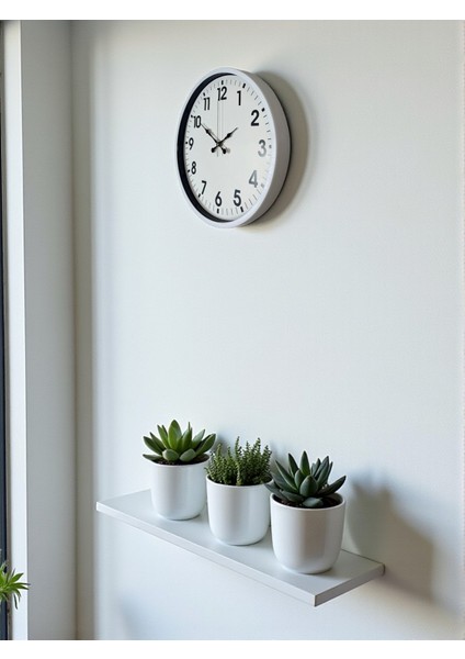 Zentime 36 cm Beyaz Dekoratif Duvar Saati fırsatları