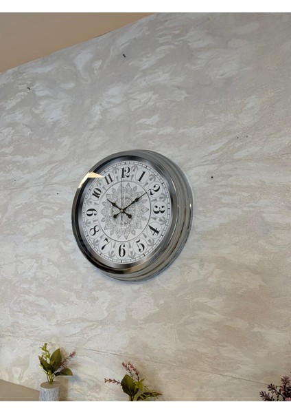 Zentime 40 cm Krom Elegance Duvar Saati fırsatları