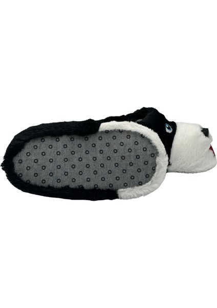 Unisex Ev Pandufu Köpek Figürlü Peluş Panduf Ev Pandufu Köpekli Panduf
