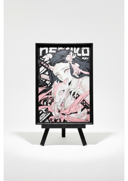 Nezuko - Demon Slayer Kabartmalı Tablo modelleri