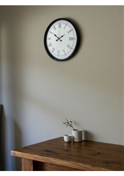 Zentime 36 cm Siyah Dekoratif Duvar Saati modelleri