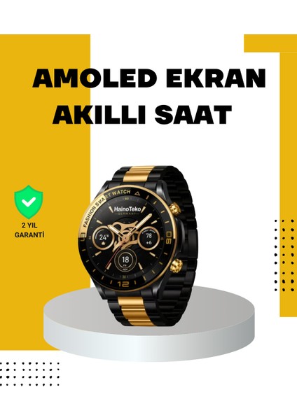 3 Bileklikli Amoled Akıllı Saat Bluetooth Çağrı ve Sağlık Takipli