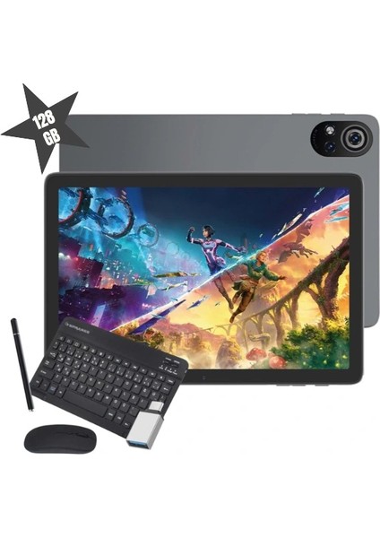 Silver 10.1" IPS Ekran 6GB/128GB Tablet Pc