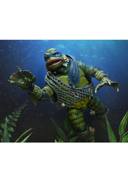 Evrensel Canavarlar/teenage Mutant Ninja Turtles - 7" Ölçekli Aksiyon Figürü -Yaratık Olarak Leonardo modelleri