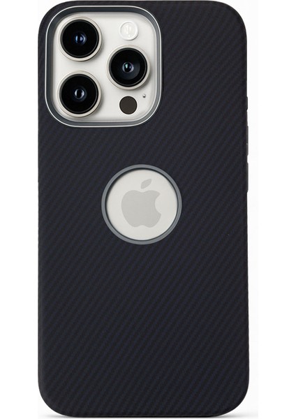 Apple iPhone 14 Pro Kılıf Magsafe Wireless Şarj Özellikli Karbonfiber Desenli Kapak