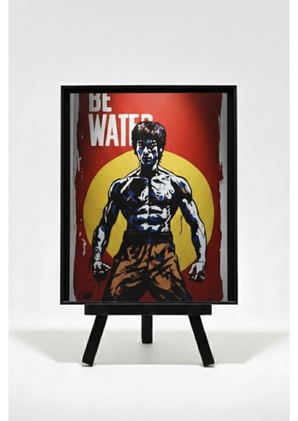 Bruce Lee Be Water Kabartmalı Tablo modelleri