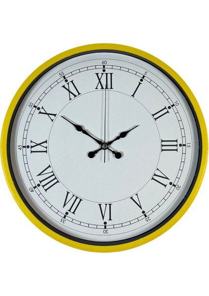 Zentime 36 cm Sarı Dekoratif Duvar Saati fiyatları
