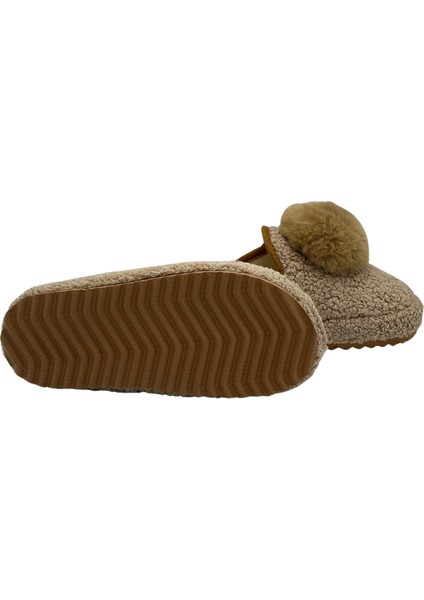 Ponpon Peluş Ev Terliği