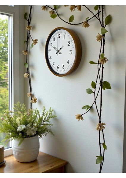 Zentime 36 cm Kahverengi Dekoratif Duvar Saati fırsatları