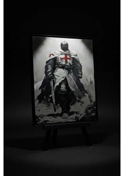 Templar Knight Kabartmalı Tablo fiyatları