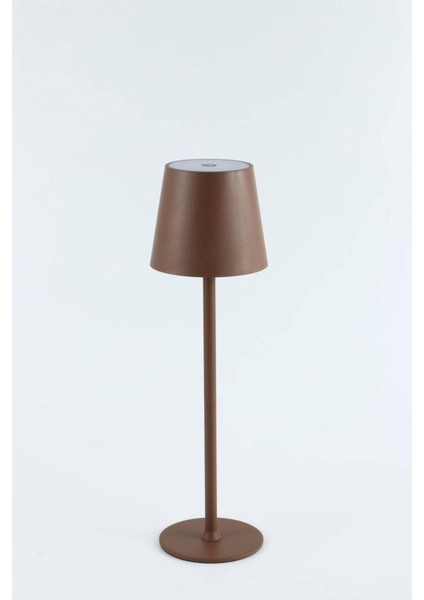 Ledli Şarjlı Dekoratif Şapkalı Masa Lambası