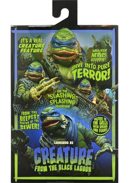 Evrensel Canavarlar/teenage Mutant Ninja Turtles - 7" Ölçekli Aksiyon Figürü -Yaratık Olarak Leonardo fırsatları