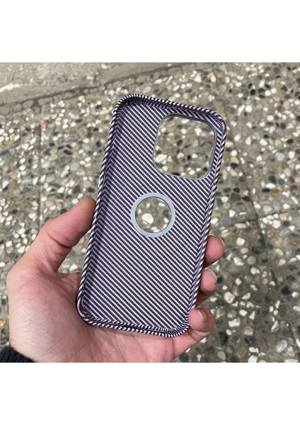 Apple iPhone 15 Pro Max Kılıf Magsafe Wireless Şarj Özellikli Karbonfiber Desenli Kapak modelleri