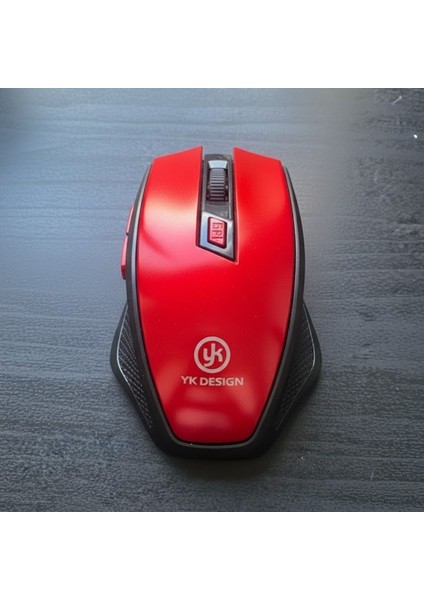 Buffer® Kırmızı Renkli Baş Parmak Destekli Ergonomik Sessiz Kablosuz Mouse – USB Alıcılı, modelleri