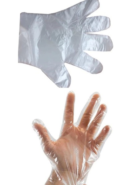 Şeffaf Poşet Eldiven 100'LÜ * 3 Paket (300 Adet) Tek Kullanımlık fırsatları