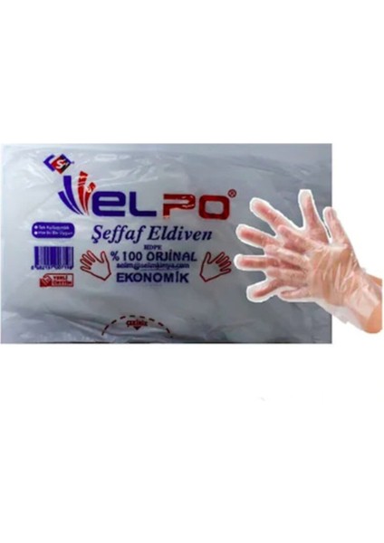 Şeffaf Poşet Eldiven 1000 Adet
