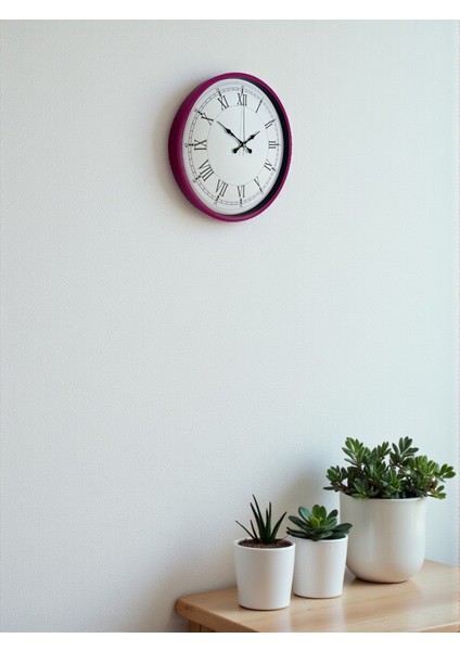 Zentime 36 cm Pembe Dekoratif Duvar Saati fırsatları