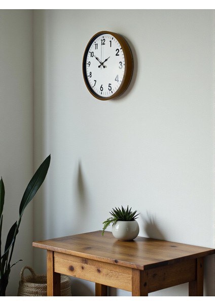 Zentime 36 cm Kahverengi Dekoratif Duvar Saati fırsatları