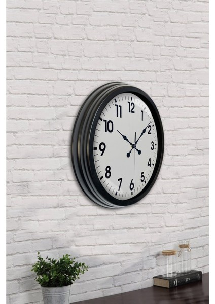 Zentime 40 cm Siyah Şık Duvar Saati fırsatları