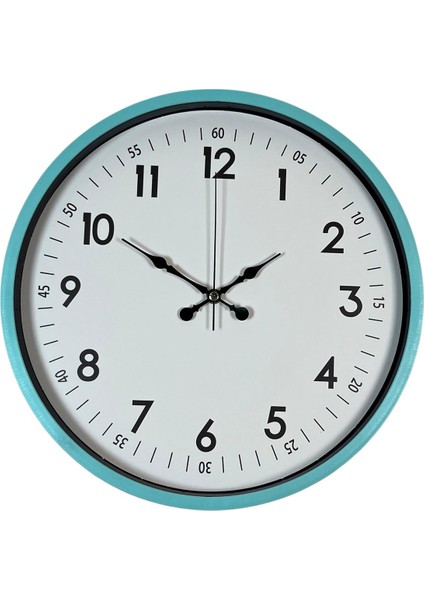 Zentime 36 cm Turkuaz Dekoratif Duvar Saati fiyatları