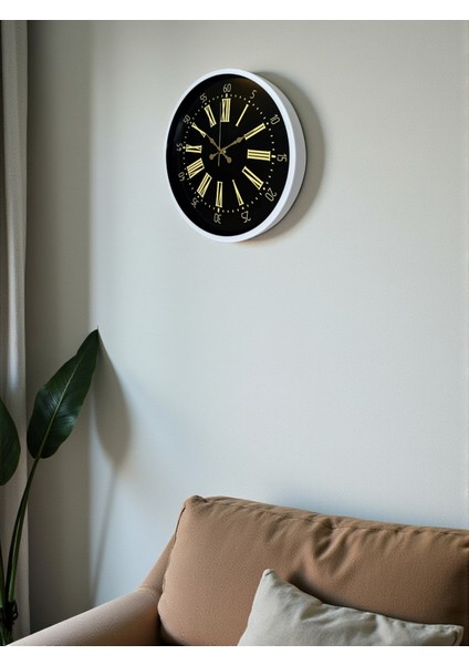 Zentime 36 cm Beyaz Dekoratif Duvar Saati fırsatları