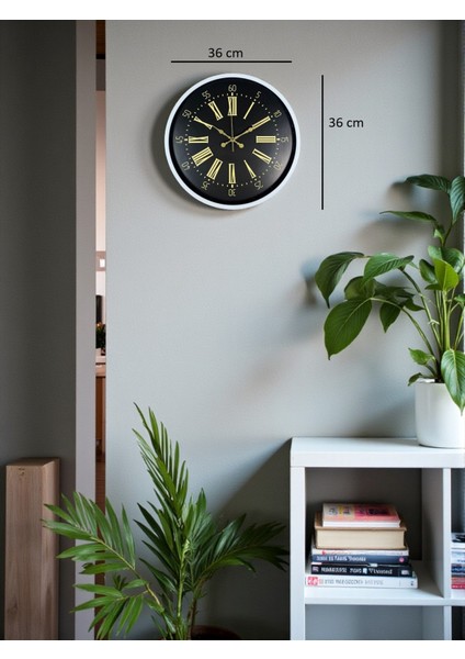 Zentime 36 cm Beyaz Dekoratif Duvar Saati indirimleri