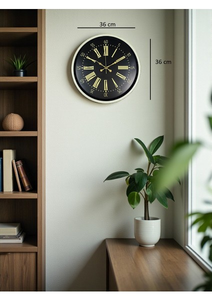 36 cm Krem Dekoratif Duvar Saati indirimleri