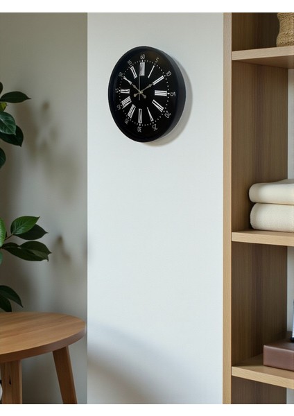 Zentime 36 cm Siyah Dekoratif Duvar Saati fırsatları