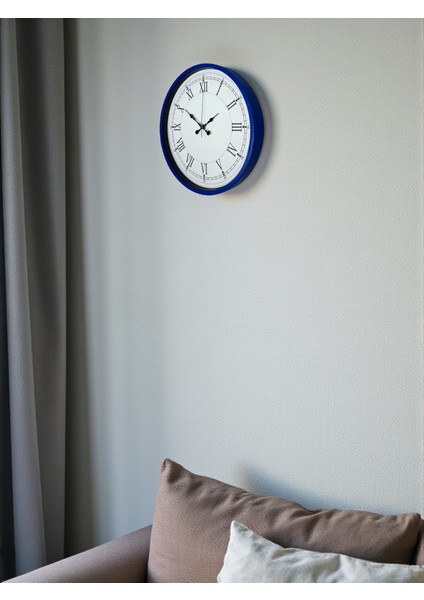 Zentime 36 cm Lacivert Dekoratif Duvar Saati fırsatları