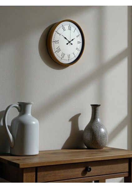 Zentime 36 cm Kahverengi Dekoratif Duvar Saati modelleri