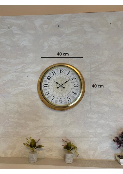 Zentime 40 cm Gold Lüks Duvar Saati indirimleri