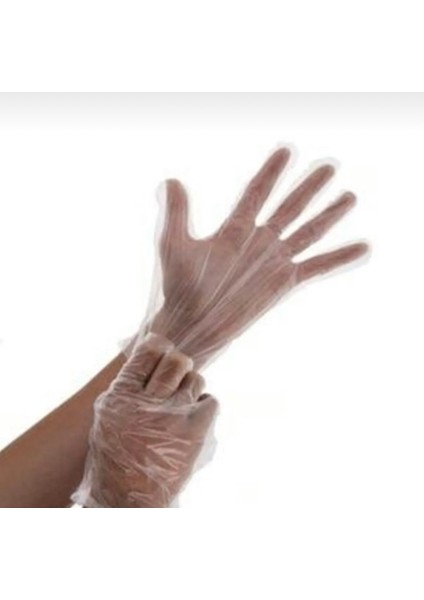 Şeffaf Poşet Eldiven 100 Lü 3 Paket