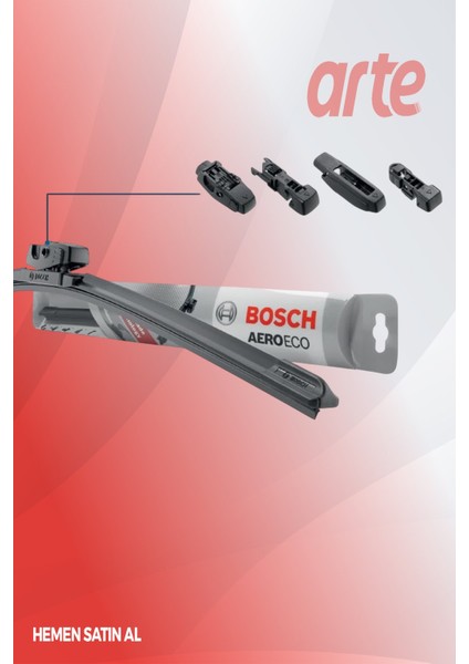 Toyota Verso 2009-2019 Uyumlu | Bosch Aeroeco Serisi Ön Silecek Takımı | 2'li Set | fiyatları