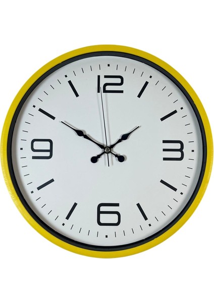 Zentime 36 cm Sarı Dekoratif Duvar Saati fiyatları