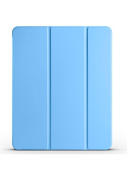 iPad Air 11 2025 M3 Akre Smart Cover Kalem Bölmeli Standlı 1-1 Kılıf - Mavi