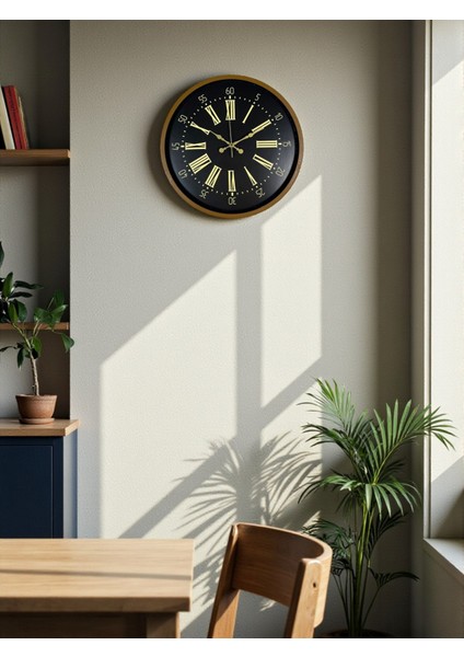 Zentime 36 cm Kahverengi Duvar Saati