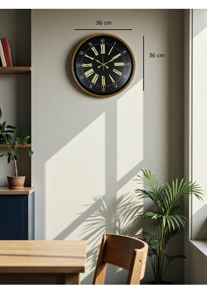 Zentime 36 cm Kahverengi Duvar Saati indirimleri