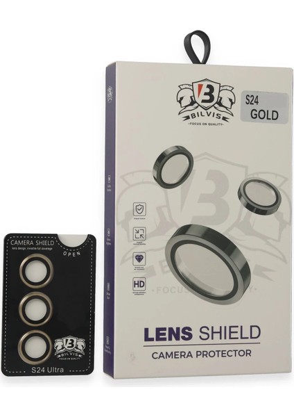 Samsung Galaxy S24 Bilvis Titan Kamera Lens - Gold