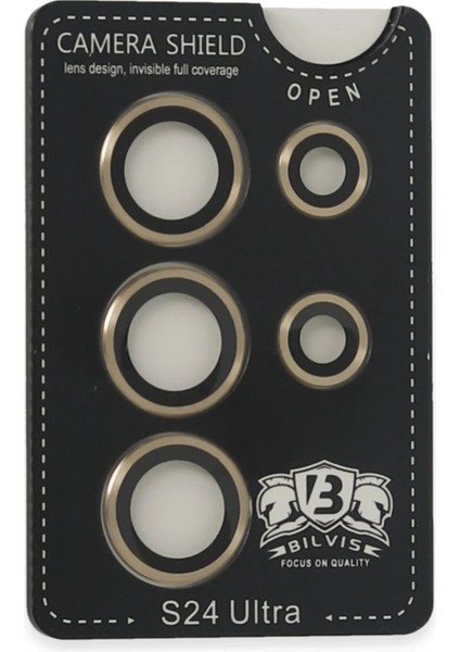 Samsung Galaxy S24 Ultra Bilvis Titan Kamera Lens - Gold fiyatları