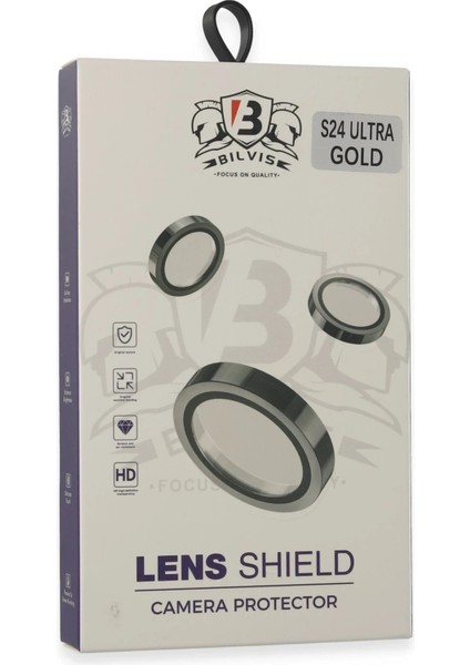 Samsung Galaxy S24 Ultra Bilvis Titan Kamera Lens - Gold modelleri
